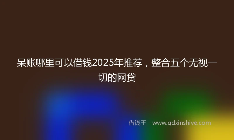 呆账哪里可以借钱2025年推荐，整合五个无视一切的网贷