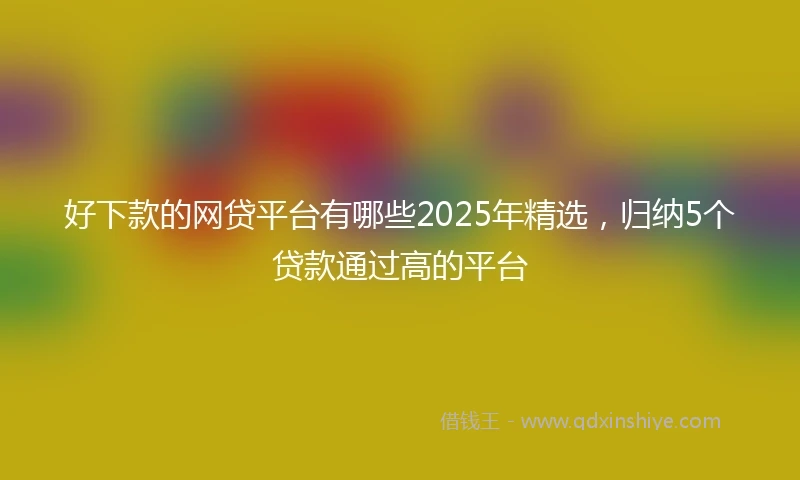 好下款的网贷平台有哪些2025年精选，归纳5个贷款通过高的平台