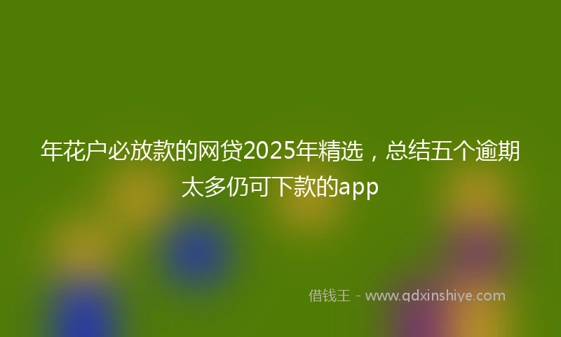 年花户必放款的网贷2025年精选，总结五个逾期太多仍可下款的app