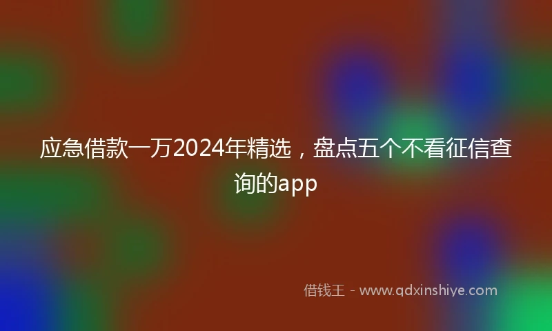 应急借款一万2024年精选，盘点五个不看征信查询的app