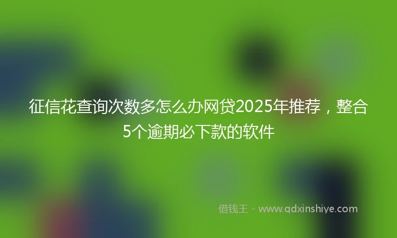 征信花查询次数多怎么办网贷2025年推荐，整合5个逾期必下款的软件
