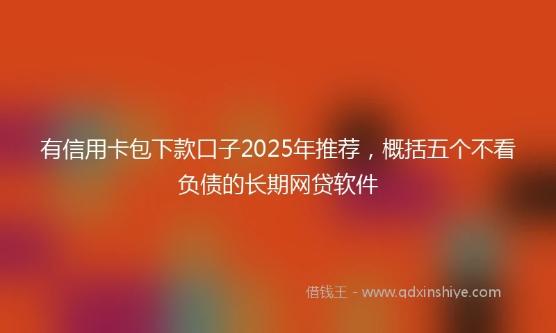 有信用卡包下款口子2025年推荐,概括五个不看负债的长期网贷软件