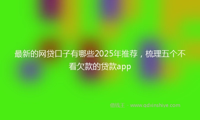最新的网贷口子有哪些2025年推荐，梳理五个不看欠款的贷款app