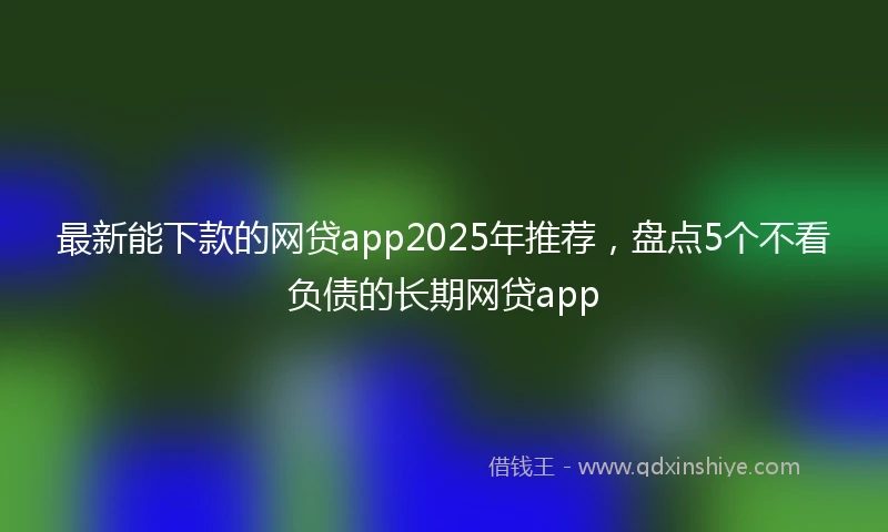 最新能下款的网贷app2025年推荐，盘点5个不看负债的长期网贷app