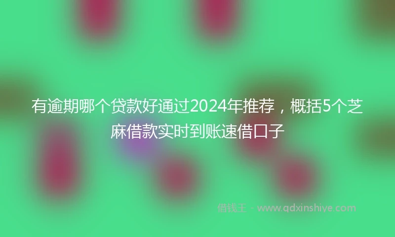 有逾期哪个贷款好通过2024年推荐，概括5个芝麻借款实时到账速借口子