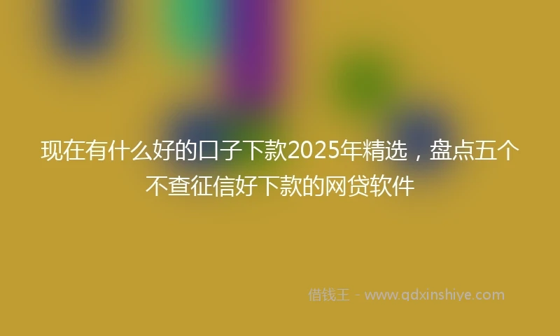 现在有什么好的口子下款2025年精选，盘点五个不查征信好下款的网贷软件