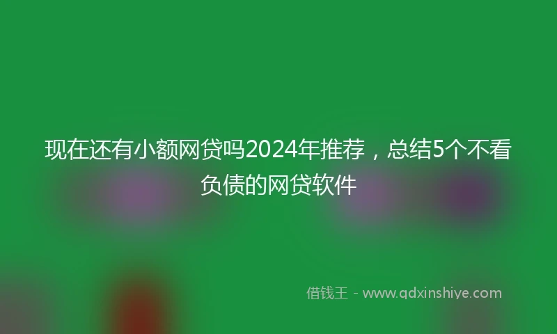 现在还有小额网贷吗2024年推荐，总结5个不看负债的网贷软件