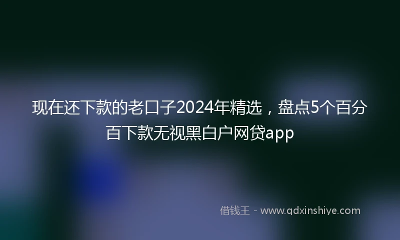 现在还下款的老口子2024年精选，盘点5个百分百下款无视黑白户网贷app