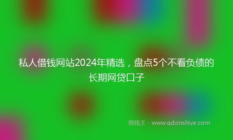私人借钱网站2024年精选，盘点5个不看负债的长期网贷口子