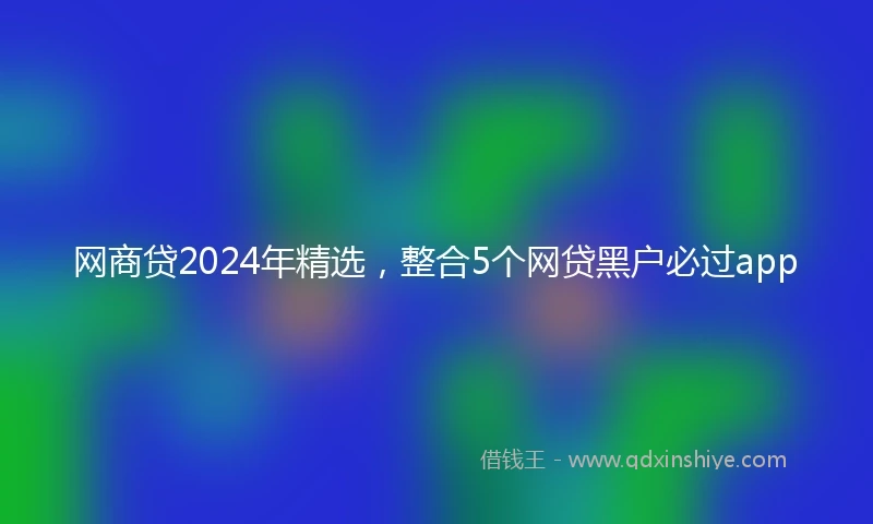 网商贷2024年精选，整合5个网贷黑户必过app