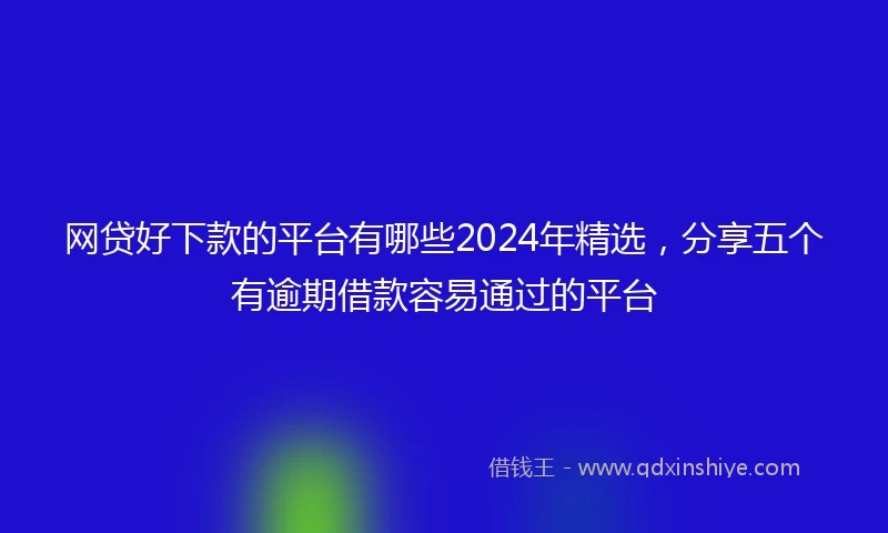 网贷好下款的平台有哪些2024年精选，分享五个有逾期借款容易通过的平台