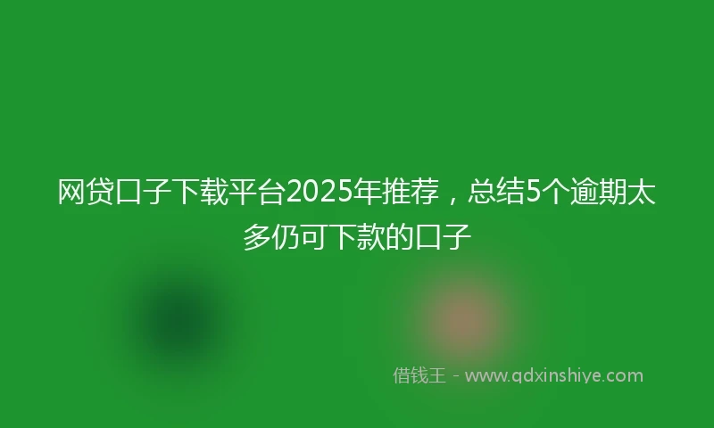 网贷口子下载平台2025年推荐，总结5个逾期太多仍可下款的口子
