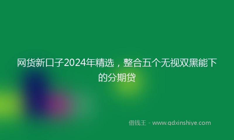 网货新口子2024年精选，整合五个无视双黑能下的分期贷
