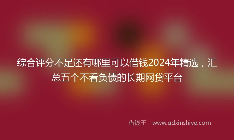 综合评分不足还有哪里可以借钱2024年精选，汇总五个不看负债的长期网贷平台