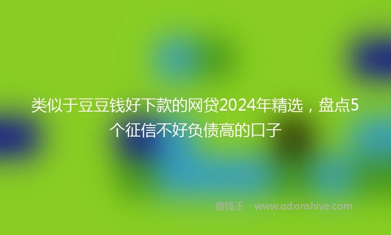类似于豆豆钱好下款的网贷2024年精选,盘点5个征信不好负债高的口子