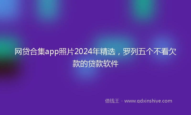 网贷合集app照片2024年精选，罗列五个不看欠款的贷款软件
