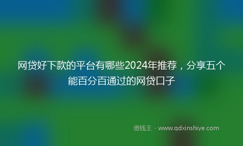 网贷好下款的平台有哪些2024年推荐，分享五个能百分百通过的网贷口子