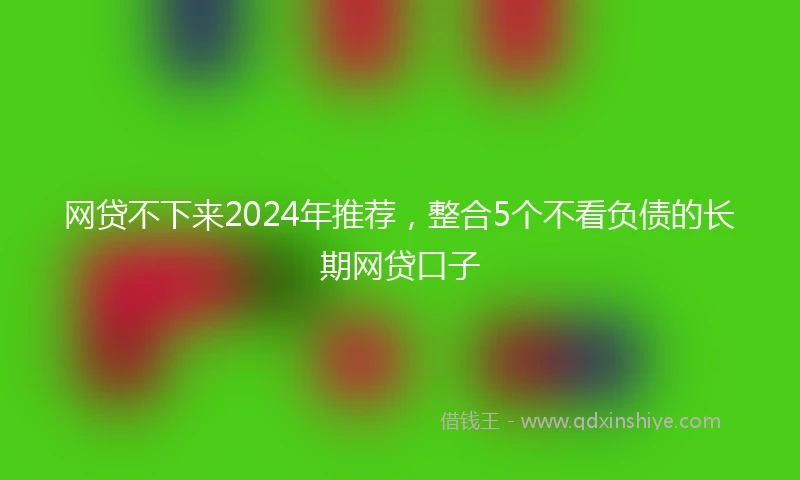 网贷不下来2024年推荐，整合5个不看负债的长期网贷口子