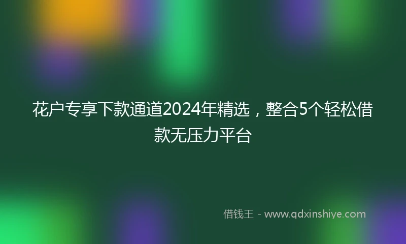 花户专享下款通道2024年精选，整合5个轻松借款无压力平台