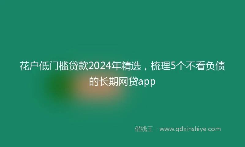 花户低门槛贷款2024年精选，梳理5个不看负债的长期网贷app