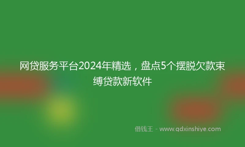 网贷服务平台2024年精选，盘点5个摆脱欠款束缚贷款新软件