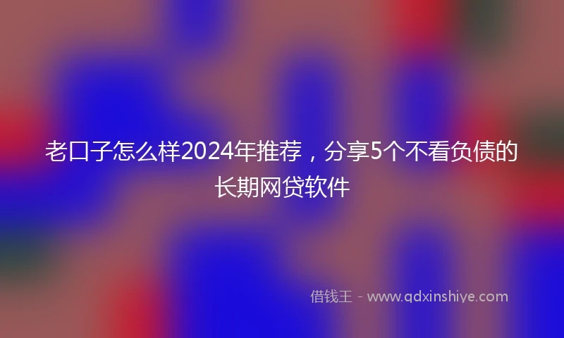 老口子怎么样2024年推荐，分享5个不看负债的长期网贷软件
