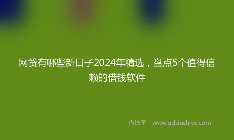 网贷有哪些新口子2024年精选，盘点5个值得信赖的借钱软件