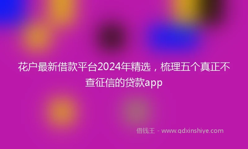 花户最新借款平台2024年精选，梳理五个真正不查征信的贷款app