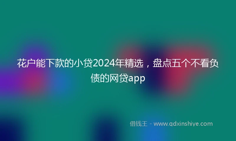 花户能下款的小贷2024年精选，盘点五个不看负债的网贷app