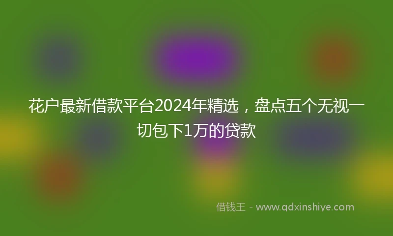 花户最新借款平台2024年精选，盘点五个无视一切包下1万的贷款