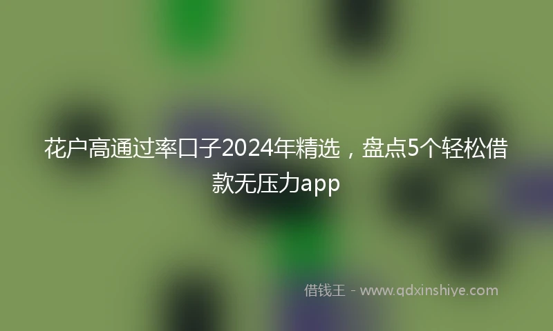 花户高通过率口子2024年精选，盘点5个轻松借款无压力app