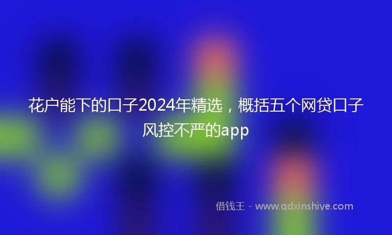 花户能下的口子2024年精选，概括五个网贷口子风控不严的app