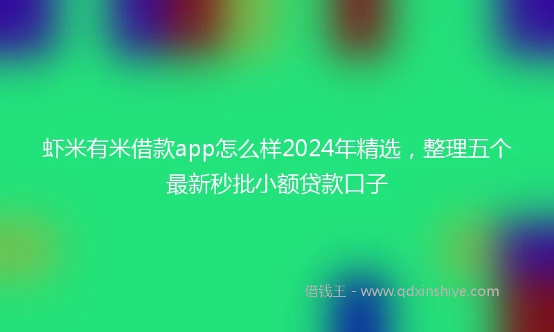 虾米有米借款app怎么样2024年精选，整理五个最新秒批小额贷款口子