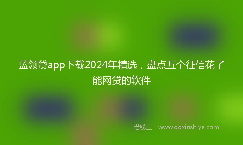 蓝领贷app下载2024年精选，盘点五个征信花了能网贷的软件