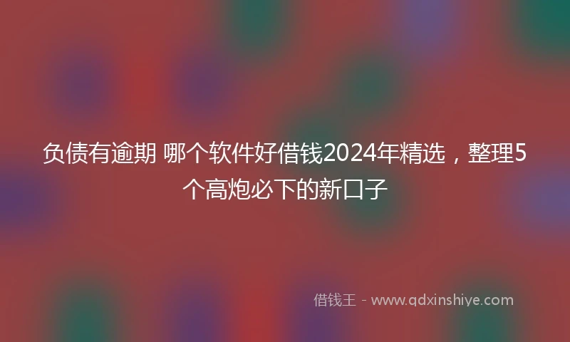 负债有逾期 哪个软件好借钱2024年精选，整理5个高炮必下的新口子