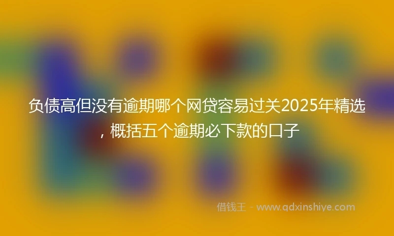负债高但没有逾期哪个网贷容易过关2025年精选，概括五个逾期必下款的口子
