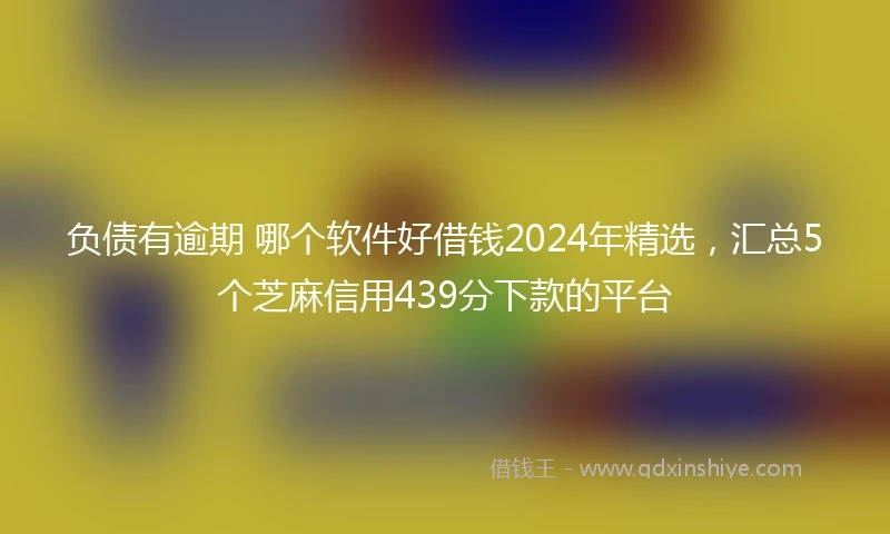负债有逾期 哪个软件好借钱2024年精选，汇总5个芝麻信用439分下款的平台