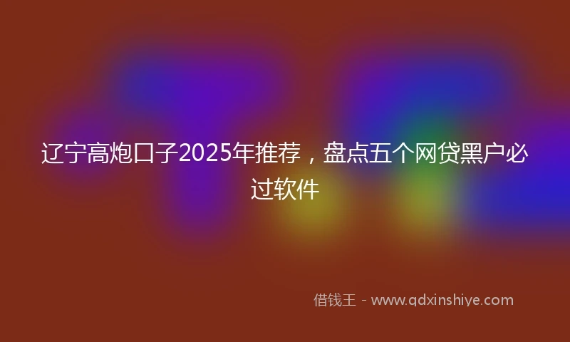 辽宁高炮口子2025年推荐，盘点五个网贷黑户必过软件