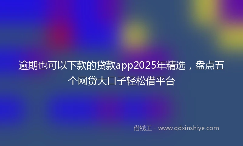 逾期也可以下款的贷款app2025年精选，盘点五个网贷大口子轻松借平台