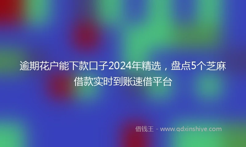 逾期花户能下款口子2024年精选，盘点5个芝麻借款实时到账速借平台