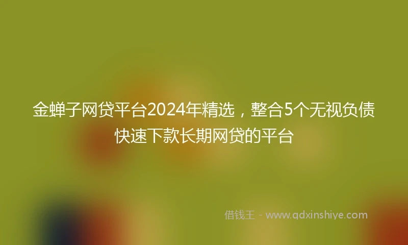 金蝉子网贷平台2024年精选，整合5个无视负债快速下款长期网贷的平台