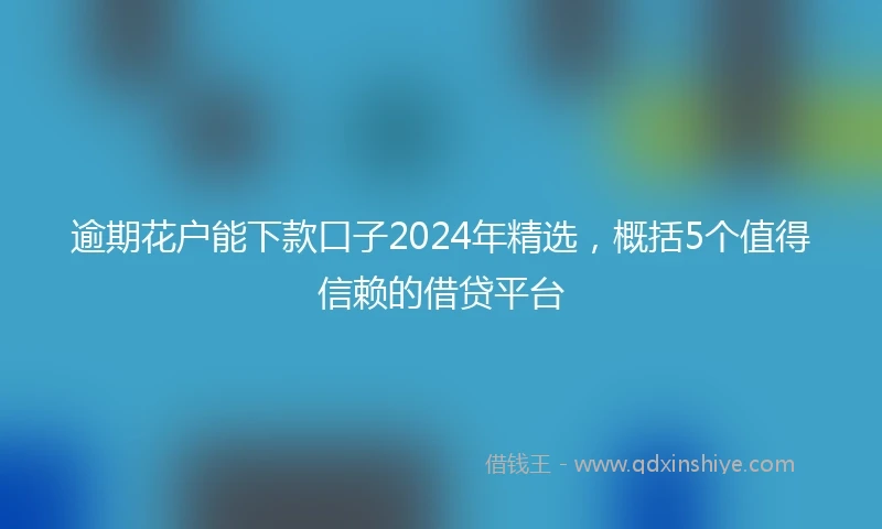 逾期花户能下款口子2024年精选，概括5个值得信赖的借贷平台