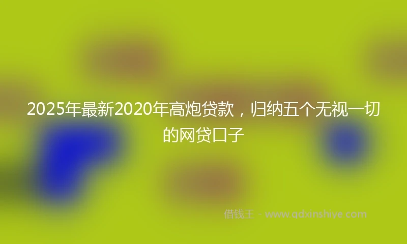 2025年最新2020年高炮贷款，归纳五个无视一切的网贷口子