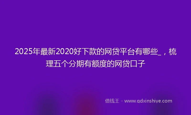 2025年最新2020好下款的网贷平台有哪些_，梳理五个分期有额度的网贷口子
