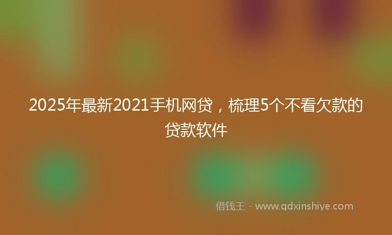 2025年最新2021手机网贷，梳理5个不看欠款的贷款软件