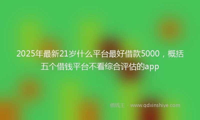 2025年最新21岁什么平台最好借款5000，概括五个借钱平台不看综合评估的app