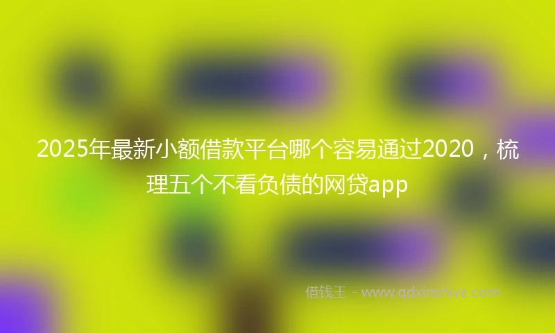 2025年最新小额借款平台哪个容易通过2020，梳理五个不看负债的网贷app