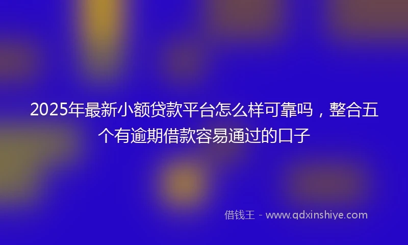 2025年最新小额贷款平台怎么样可靠吗，整合五个有逾期借款容易通过的口子