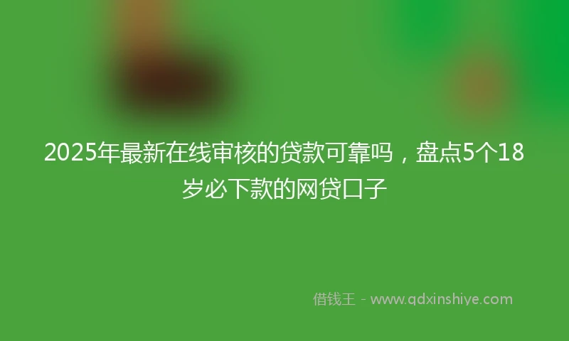 2025年最新在线审核的贷款可靠吗，盘点5个18岁必下款的网贷口子