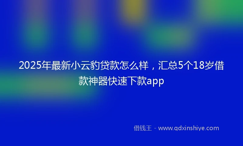 2025年最新小云豹贷款怎么样，汇总5个18岁借款神器快速下款app